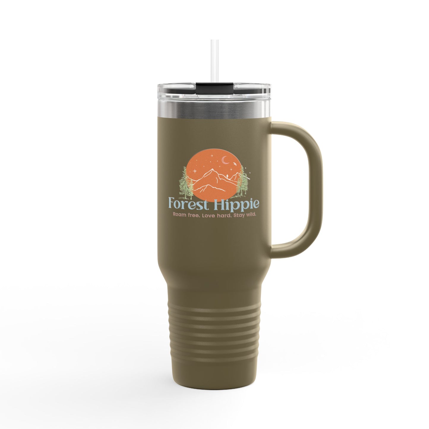 40oz Insulated Travel Mug - Perfect for Adventurers, Nature Lovers, and Coffee Enthusiasts, Ideal for Camping, Hiking, and Road Trips, [...]